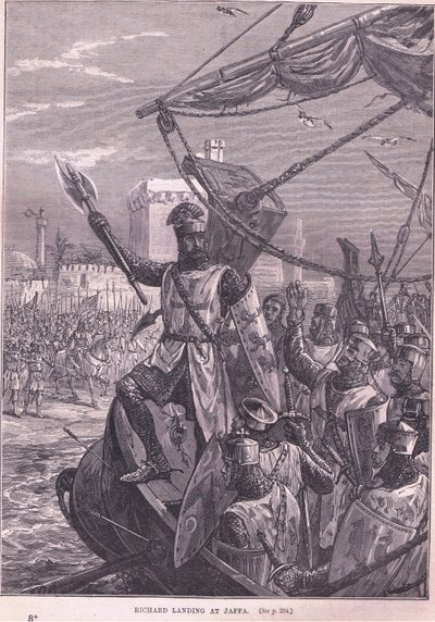 Richard landing at Jaffa AD 1192 by Francois Edouard Zier